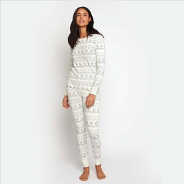 Two Piece Pajamas - Adult Off White