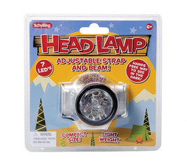 Headlamp, handsfree with adjustable strap and beam
