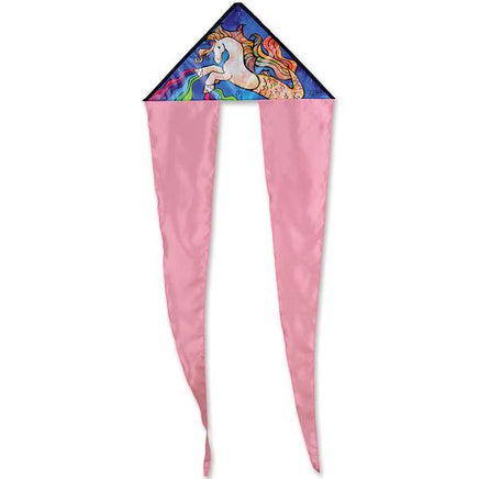 These printed Flo-Tail Delta Kites are one of our most stable designs and feature long flowing tails that show beautifully in the sky.