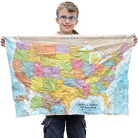 United States Scrunch Map by Round World