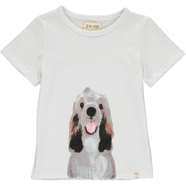 Dog Graphic White T-Shirt