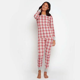 Two Piece Pajamas - Adult Red