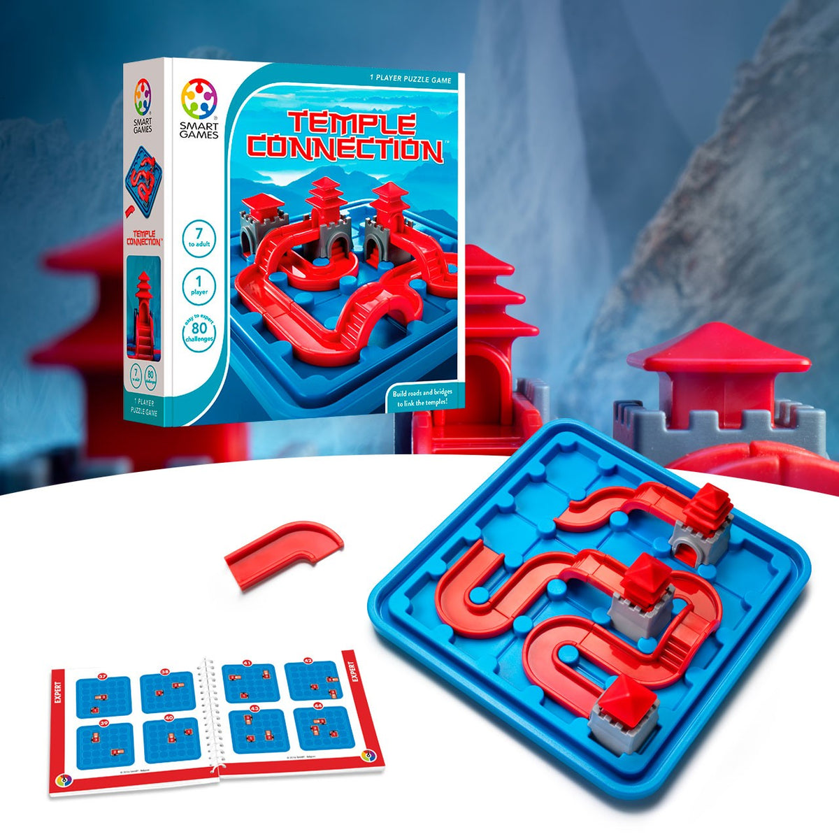 Temple Connection - Dragon Edition Joc de logica si strategie Smart Games Temple Connection - Dragon Edition Joc de logica si strategie Smart Games