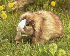 Experimenting with the thought of getting a new pet? The Folkmanis® Guinea Pig puppet is the best starter pet ever! Also known as a cavi, this furry friend has movable mouth and legs. Happiest when cage-free and cradled in your hands, share the puppet antics with your animal loving pals.
