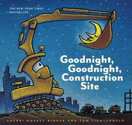 Down in the big construction site, tough trucks work with all their might.  But now it's time to say goodnight!  Even the roughest, toughest readers will want to turn off their engines, rest their wheels, and drift to sleep with this sweet and soothing story.
