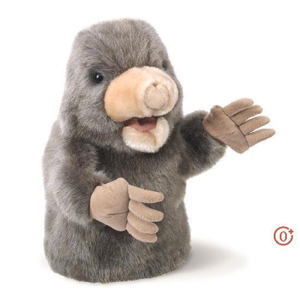 The Folkmanis® Little Mole puppet is a welcome friend in any garden play scene. This cute critter is unmistakable with a large snout, movable mouth and claws for digging.