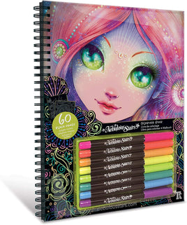 Nebulous Stars Black Pages Coloring Book