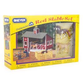 Red Stable Playset