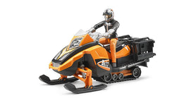 Snowmobile with Driver & Accessories